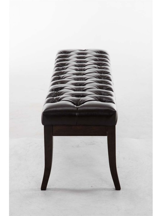 Banco Ramsés símil piel oscuro antiguo 150, marrón