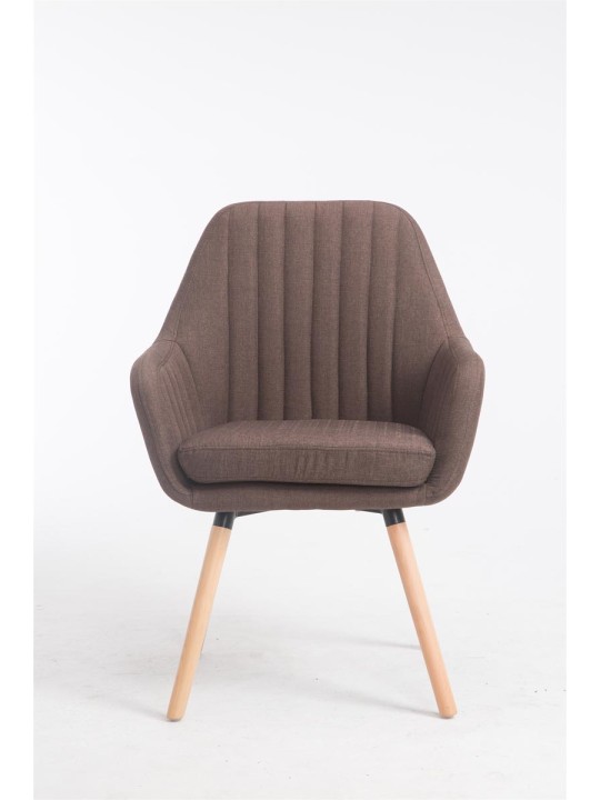 Silla Florian tela Natura, marrón