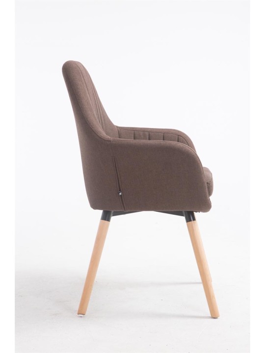 Silla Florian tela Natura, marrón