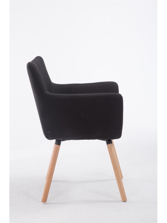 Silla de visita Tela Amberes Natura, negro Silla de visita Tela Amberes Natura, negro