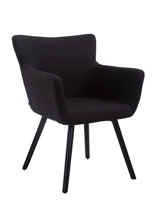 Silla de visita Tela Amberes, negro Silla de visita Tela Amberes, negro