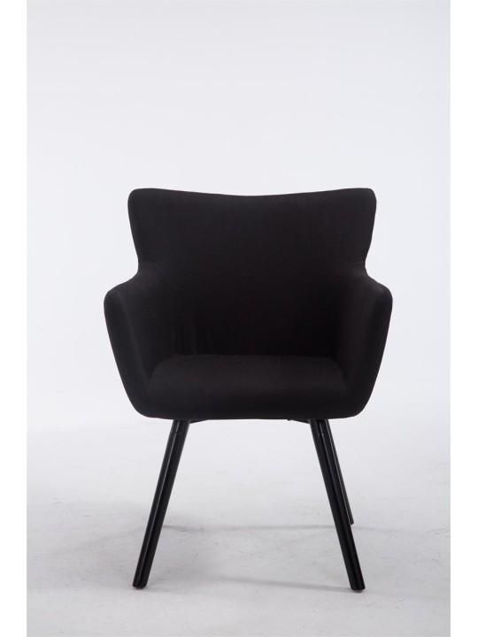 Silla de visita Tela Amberes, negro Silla de visita Tela Amberes, negro