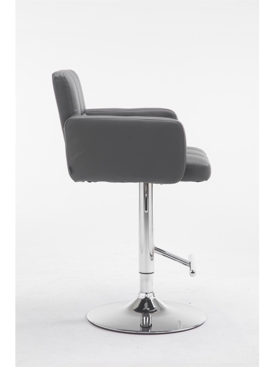 Taburete de bar Los Angeles piel sintética C, gris Taburete de bar Los Angeles piel sintética C, gris