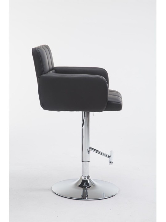 Taburete de bar Los Angeles piel sintética C, negro