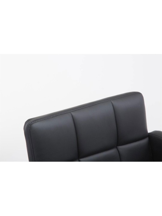 Taburete de bar Los Angeles piel sintética C, negro