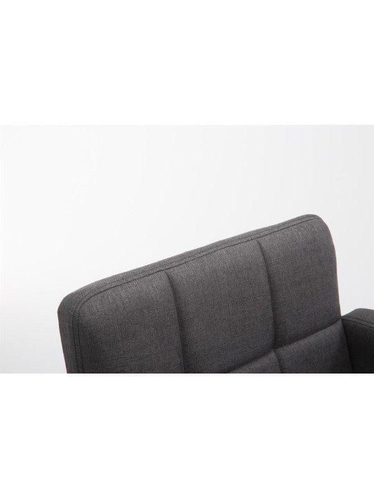 Taburete de bar Los Angeles tela C, gris oscuro