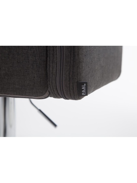 Taburete de bar Los Angeles tela C, gris oscuro