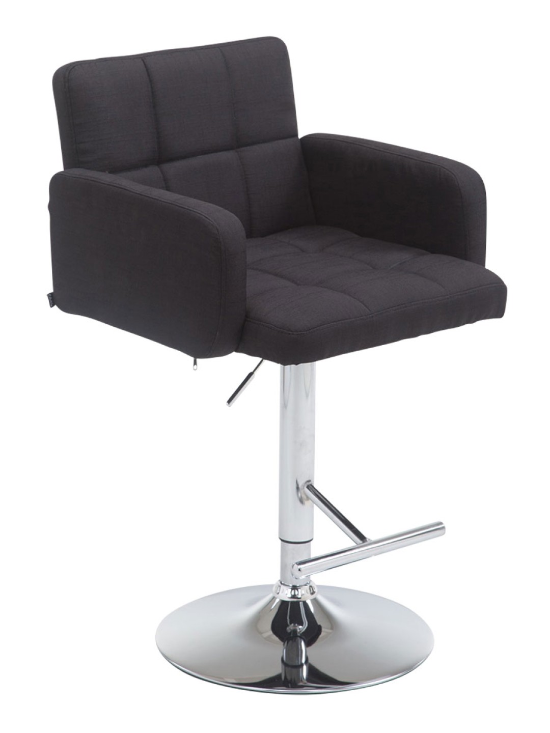 Taburete de bar Los Angeles tela C, negro