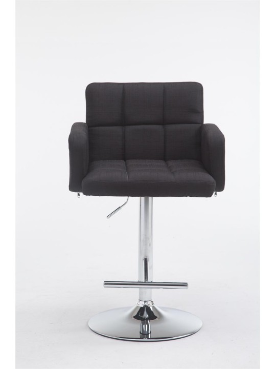 Taburete de bar Los Angeles tela C, negro