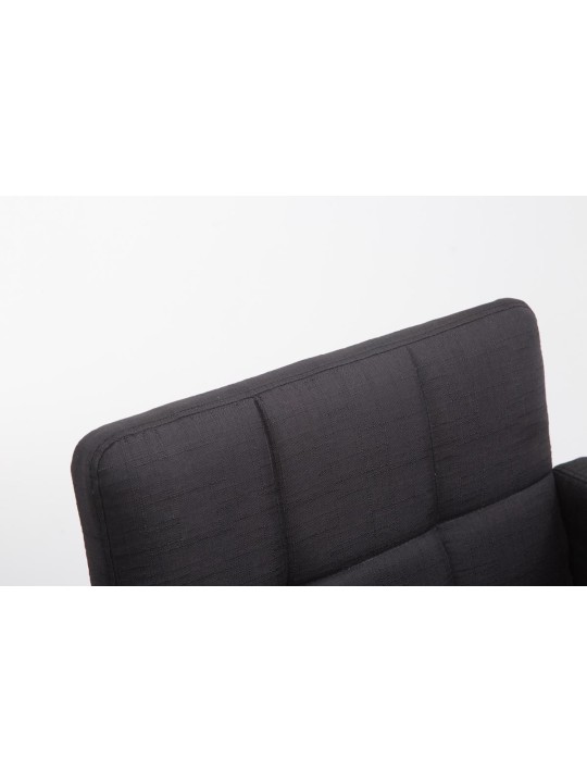 Taburete de bar Los Angeles tela C, negro