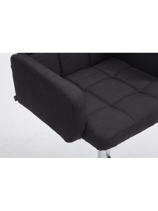 Taburete de bar Los Angeles tela C, negro