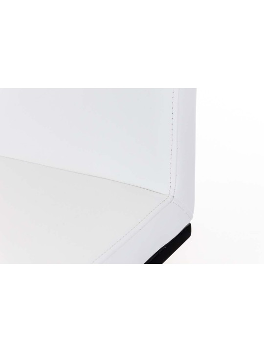 Taburete de bar Panama B piel sintética, blanco Taburete de bar Panama B piel sintética, blanco