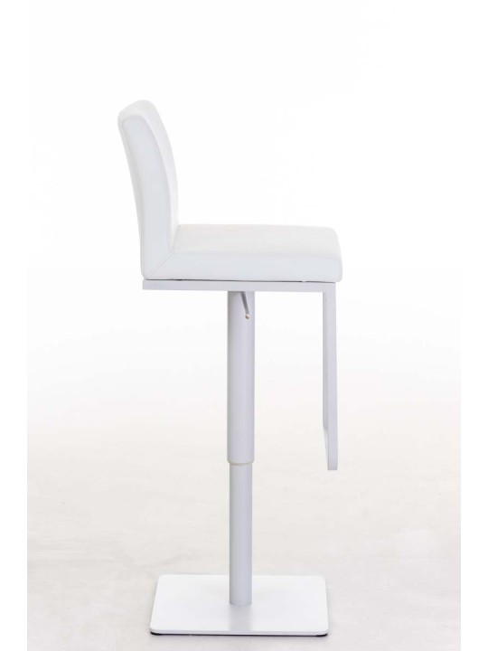 Taburete de bar Panama W piel sintética, blanco