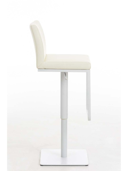 Taburete de bar Panama W piel sintética, crema