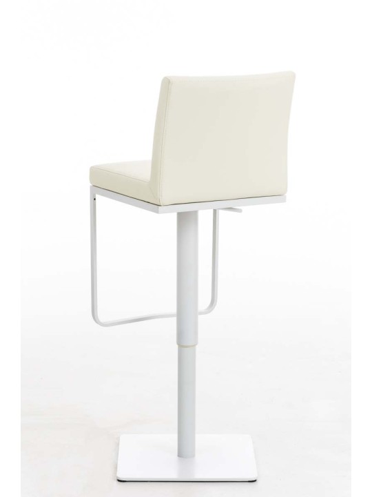Taburete de bar Panama W piel sintética, crema