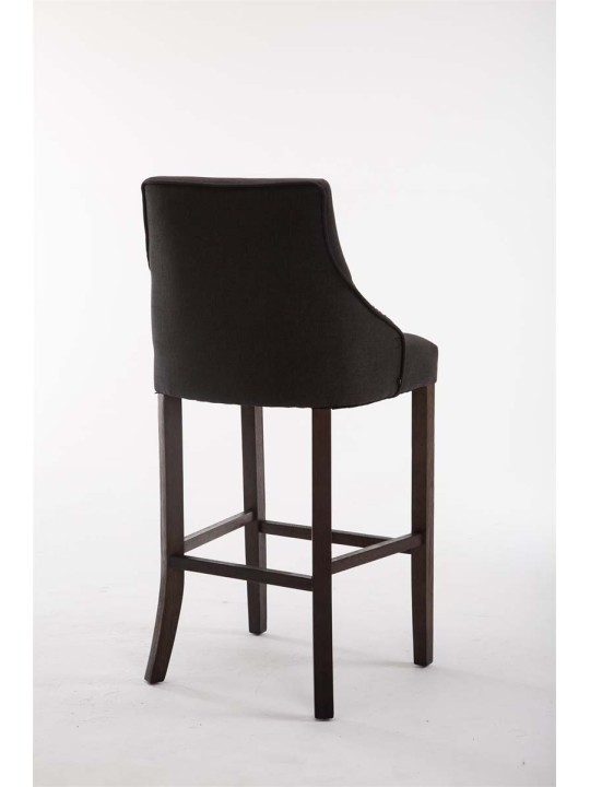 Taburete de bar Innsbruck tejido antiguo-oscuro, gris oscuro