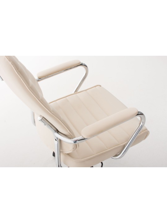 Silla de oficina Rako V2, crema