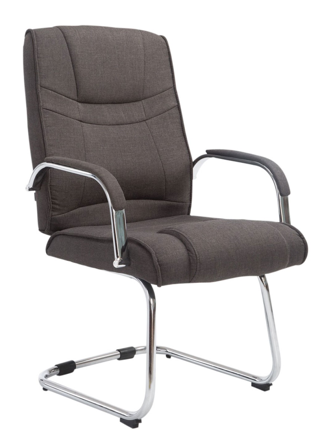 Silla de visita tela Attila, gris oscuro