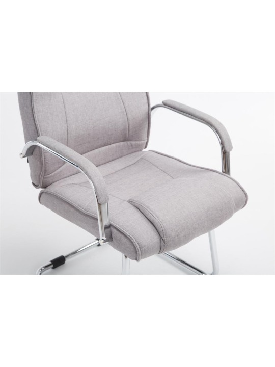 Silla de visita tela Attila, gris Silla de visita tela Attila, gris