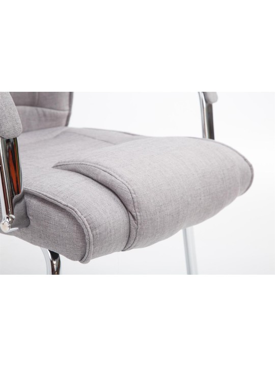 Silla de visita tela Attila, gris Silla de visita tela Attila, gris