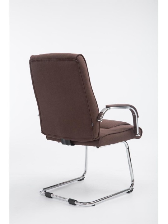 Silla de visita tela Attila, marrón Silla de visita tela Attila, marrón