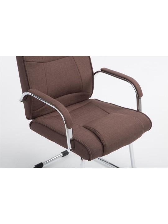 Silla de visita tela Attila, marrón Silla de visita tela Attila, marrón