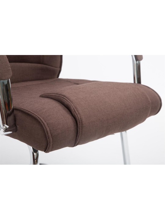 Silla de visita tela Attila, marrón Silla de visita tela Attila, marrón