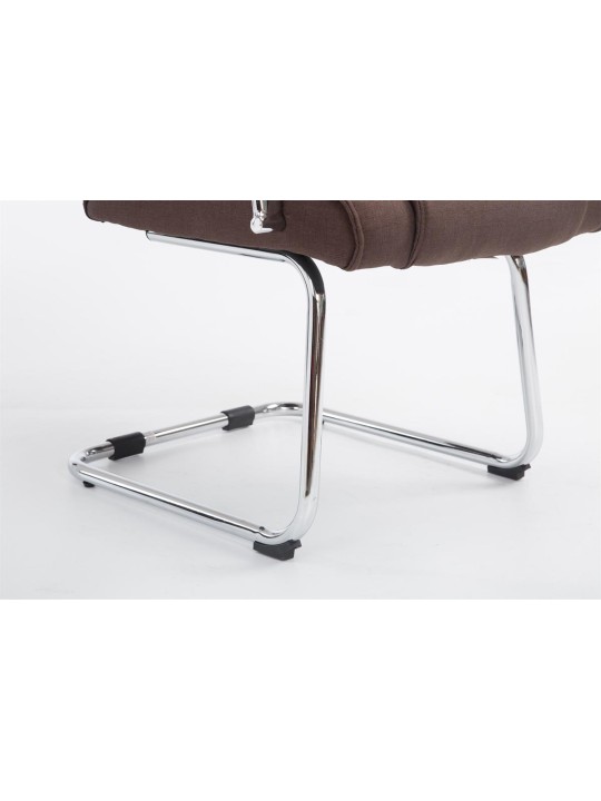 Silla de visita tela Attila, marrón Silla de visita tela Attila, marrón
