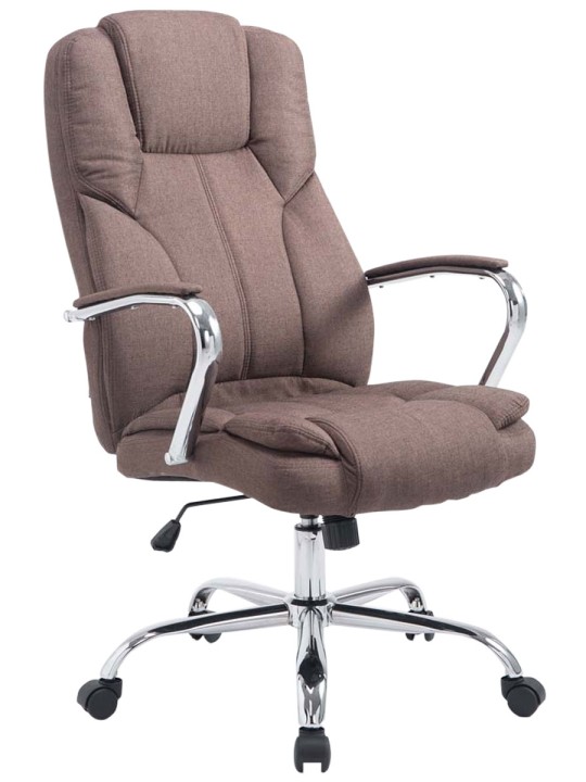 Silla de oficina BIG Xanthos tela V2, marrón