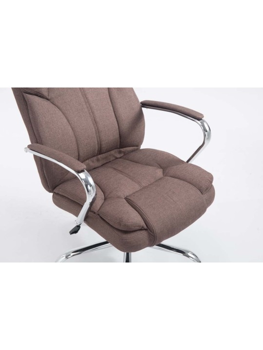 Silla de oficina BIG Xanthos tela V2, marrón