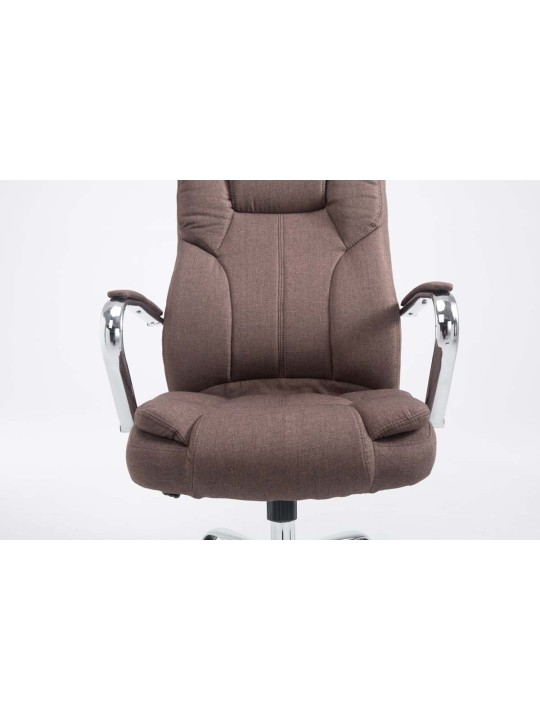 Silla de oficina BIG Xanthos tela V2, marrón