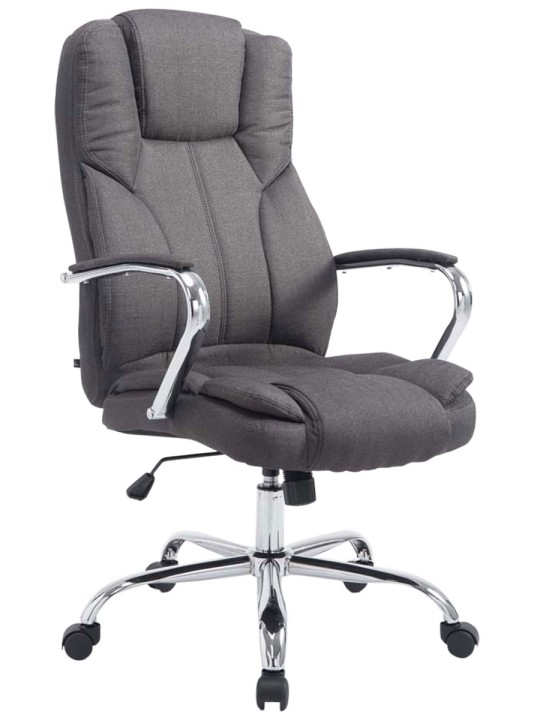Silla de oficina BIG Xanthos tela V2, gris oscuro