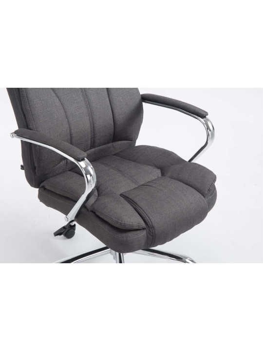 Silla de oficina BIG Xanthos tela V2, gris oscuro