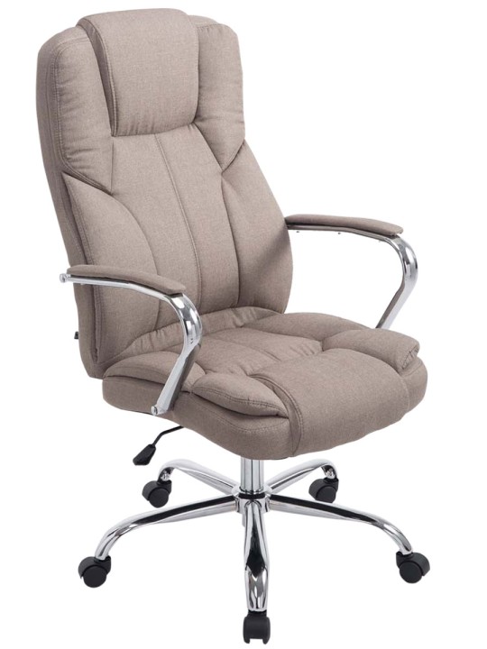 Silla de oficina BIG Xanthos tela V2, taupe
