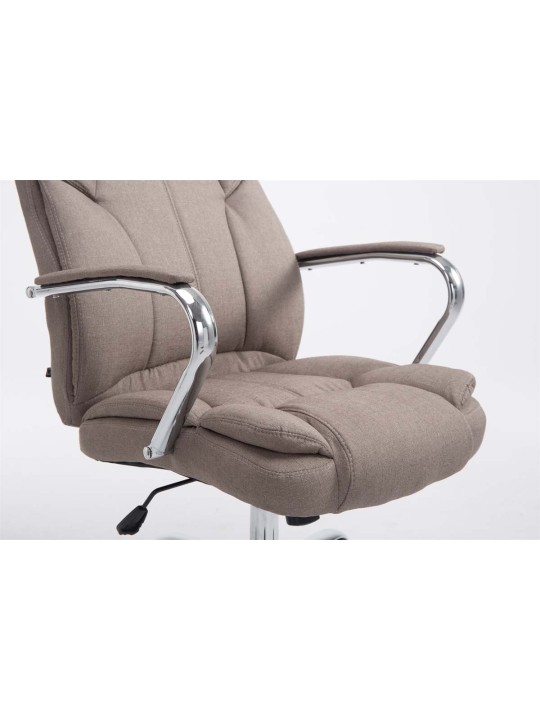 Silla de oficina BIG Xanthos tela V2, taupe