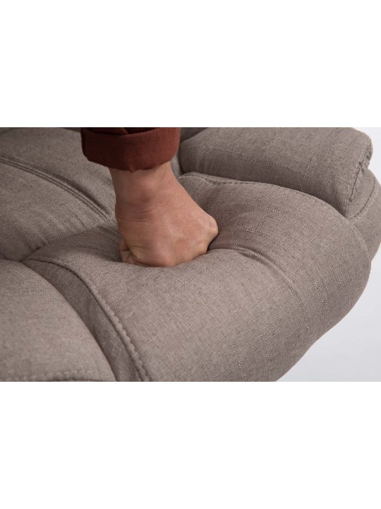 Silla de oficina BIG Xanthos tela V2, taupe