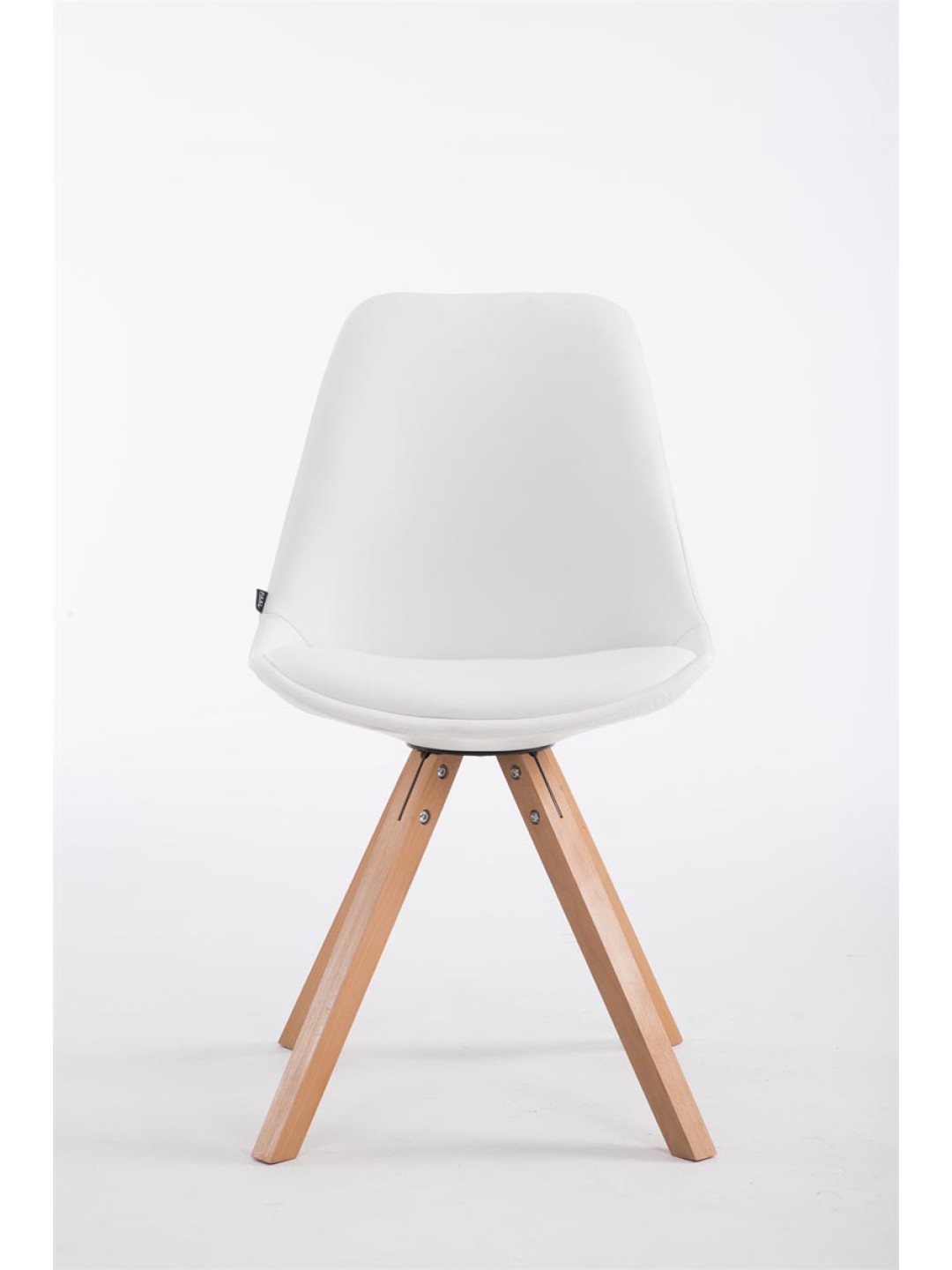 Silla de visita Laval Natura Square, blanco