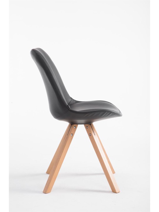 Silla de visita Laval Natura Square, negro Silla de visita Laval Natura Square, negro