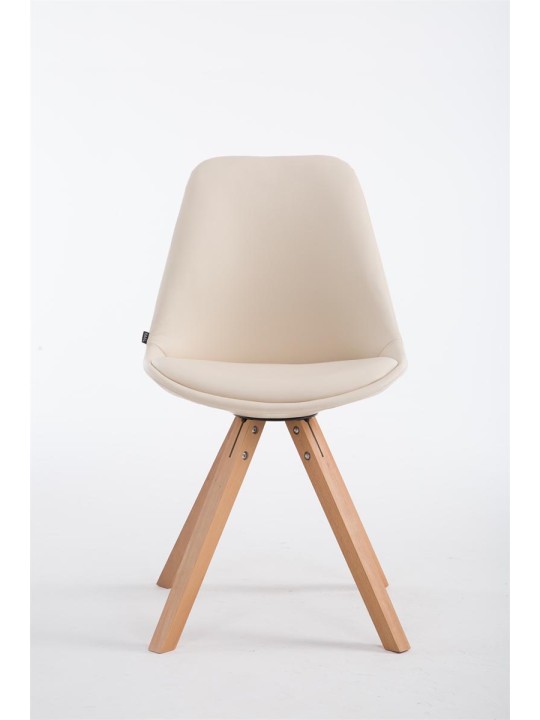 Silla de visita Laval Natura Square, crema Silla de visita Laval Natura Square, crema