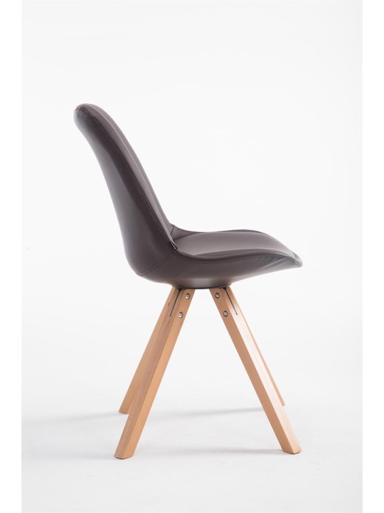 Silla de visita Laval Natura Square, marrón Silla de visita Laval Natura Square, marrón