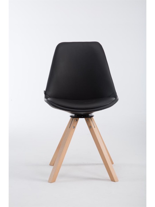 Silla de visita Calais giratoria Natura Square, negro