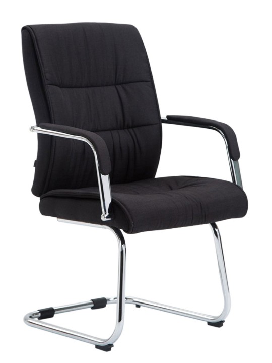 Silla de visita tela Sievert, negro Silla de visita tela Sievert, negro