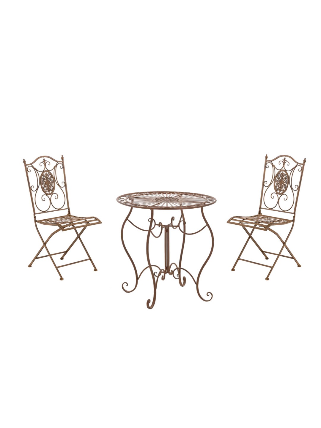 Grupo de asientos Aldeano, marrón antiguo