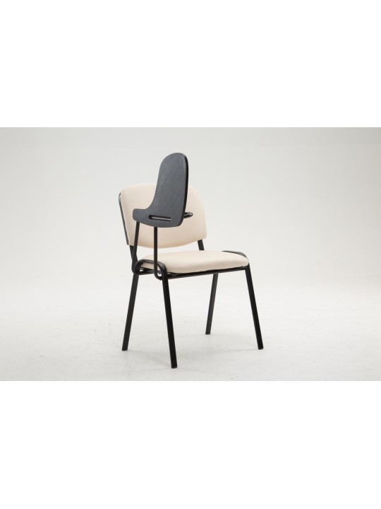 Silla Ken con mesa plegable símil piel, crema Silla Ken con mesa plegable símil piel, crema