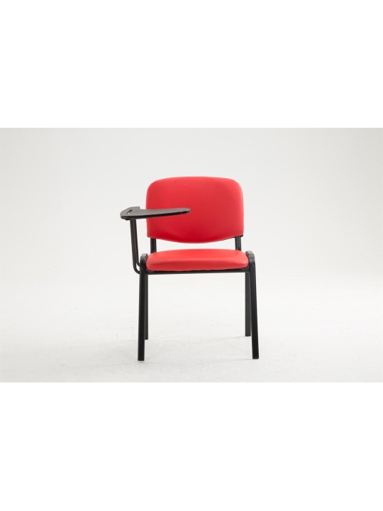 Silla Ken con mesa plegable símil piel, rojo Silla Ken con mesa plegable símil piel, rojo