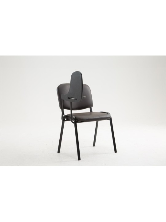 Silla Ken con mesa plegable símil piel, marrón Silla Ken con mesa plegable símil piel, marrón