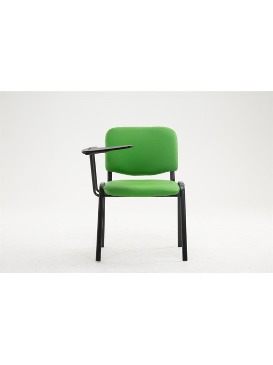 Silla Ken con mesa plegable símil piel, verde Silla Ken con mesa plegable símil piel, verde