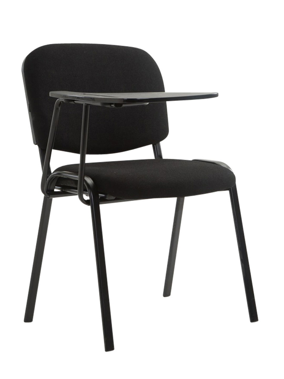 Silla Ken con mesa plegable de tela, negro