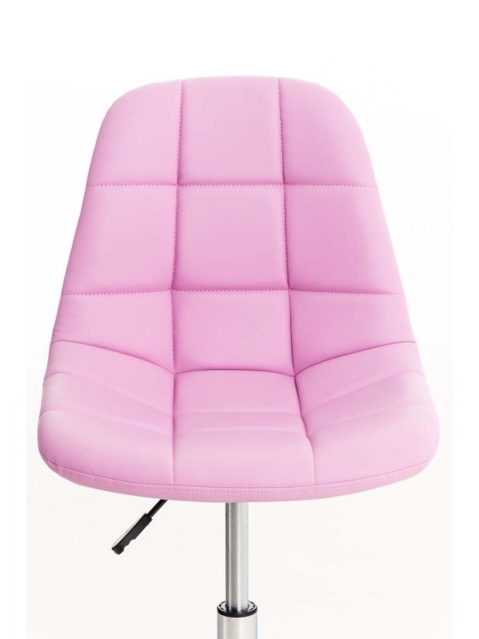 Silla de oficina Emil de piel sintética, rosa Silla de oficina Emil de piel sintética, rosa
