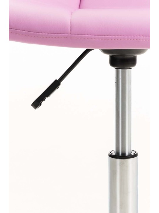 Silla de oficina Emil de piel sintética, rosa Silla de oficina Emil de piel sintética, rosa